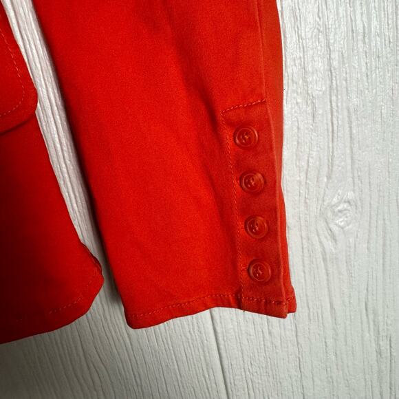 Motto Coral Colored Blazer Two Button Cotton Rayon Blend Size 14 - Picture 5 of 7